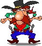 Comic Cowboy character